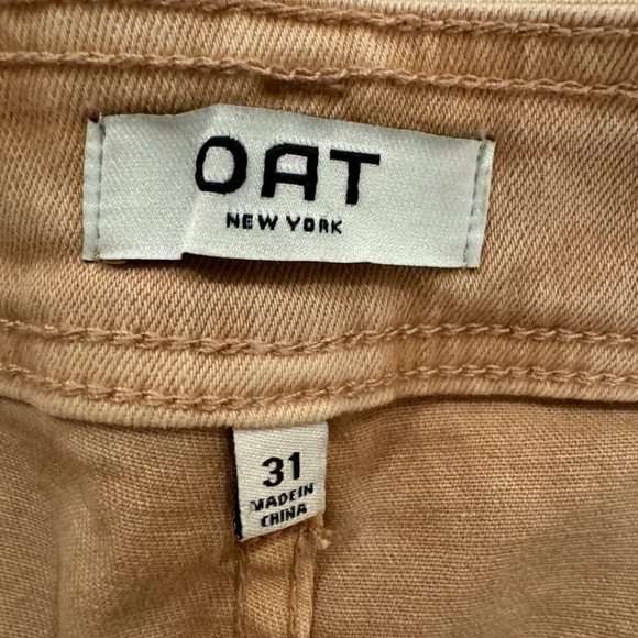 NWT Oat New York High Rise Wide Leg Rose Pink Jean - Picture 8 of 16